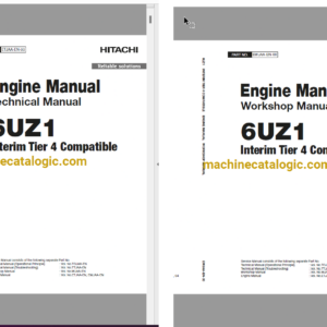 Hitachi 6UZ1 Tier 4 Compatible Technical and Workshop Engine Manual