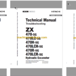 Hitachi ZX470-5G,ZX470LC-5G,ZX470H-5G,ZX470LCH-5G,ZX470R-5G,ZX470LCR-5G Hydraulic Excavator Workshop Manual