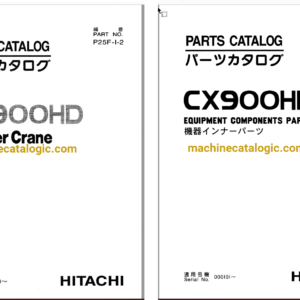 Hitachi CX900HD Crawler Crane Full Parts Catalog