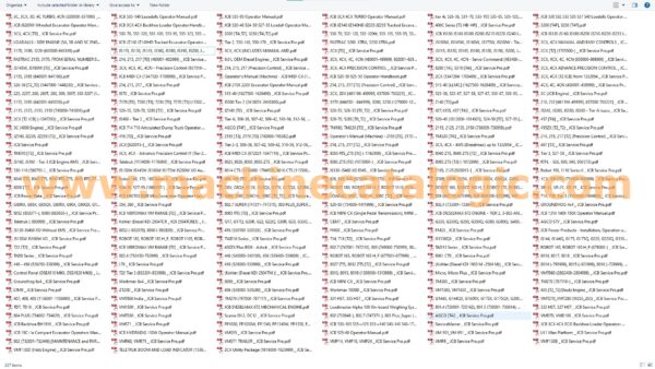 JCB Operator's Manual PDF SET (6.61 GB EN)