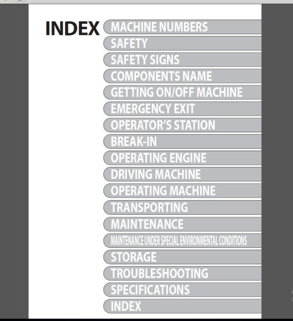 Hitachi Operator's Manual 07.2024