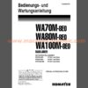 Komatsu WA70M-8E0, WA80M-8E0, WA100M-8E RADLADER Bedienungs- und Wartungsanleitung Deutsch