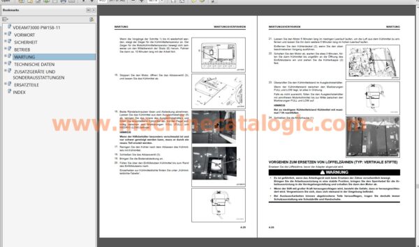 PW158-11 MOBILBAGGER Bedienungs- und Wartungsanleitung INDEX