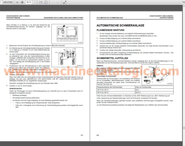 PW168-11E1 MOBILBAGGER Bedienungs- und Wartungsanleitung