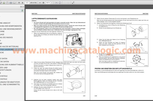 PW198-11E1 MOBILBAGGER Bedienungs- und Wartungsanleitung