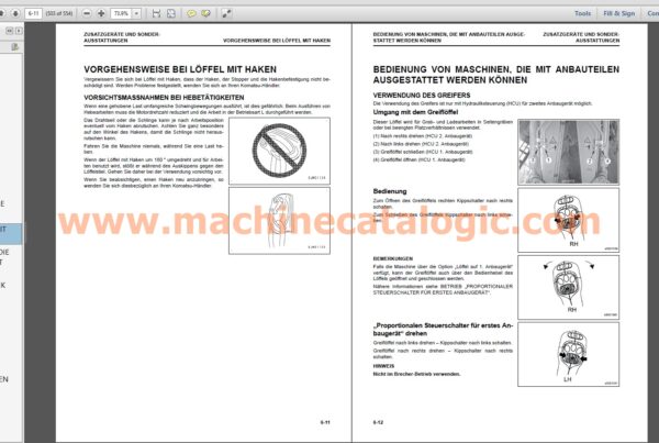 PW180-11 MOBILBAGGER Bedienungs- und Wartungsanleitung