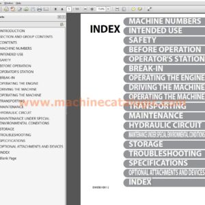 Hitachi ZX95US-7, ZX95USB-7 Hydraulic Excavator Operator’s Manual