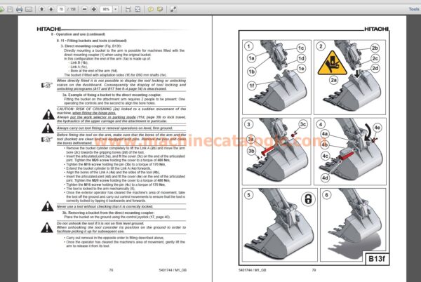 Hitachi ZX95W-7 Wheeled excavator Operating and maintenance manual Index