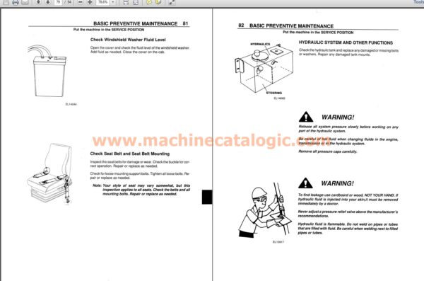 Euclid R25 215FD Operators Instruction Manual Index