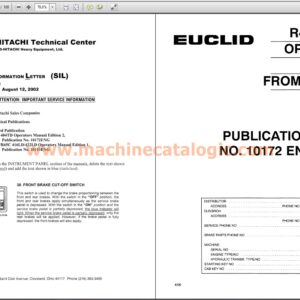 Euclid R40C 404TD Operators Instruction Manual