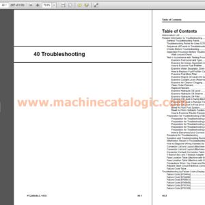 Komatsu PC228USLC-11E0 Hydraulic Excavator Shop Manual (UENBM00553)