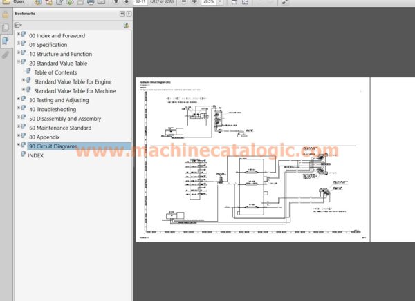 Komatsu PC238USLC-11 Hydraulic Excavator Shop Manual Index