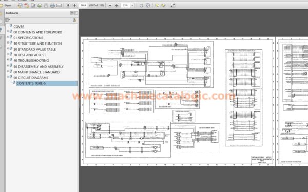 Komatsu PC78US-11 Hydraulic Excavator Shop Manual Index