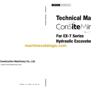 Hitachi EX-7 Series ConSiteMine Hydraulic Excavator Operational Principle Technical Manual