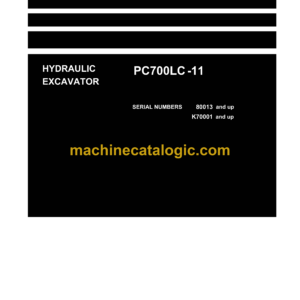 Komatsu PC700LC-11 Hydraulic Excavator Shop Manual (UENBM00433)