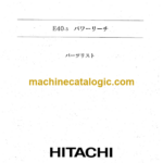 Hitachi E40-3 Parts Catalog