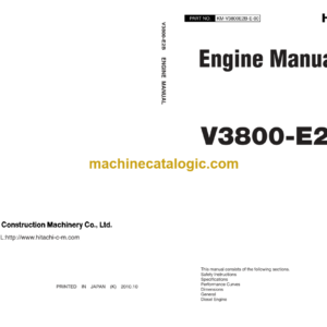 Hitachi V3800-E2B Engine Manual