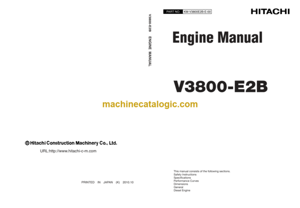 Hitachi V3800-E2B Engine Manual