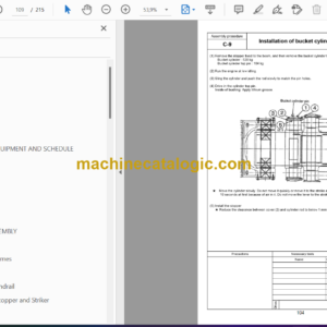 Komatsu PC600-8E0 PC600LC-8E0 PC650-8E0 PC650LC-8E0 PC700LC-8E0 Hydraulic Excavator Field Assembly Manual (GEN00101-05)