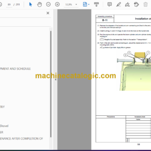 Komatsu PC600-8E0 PC600LC-8E0 PC650-8E0 PC650LC-8E0 PC700LC-8E0 Hydraulic Excavator Field Assembly Instruction (GEN00101-02)