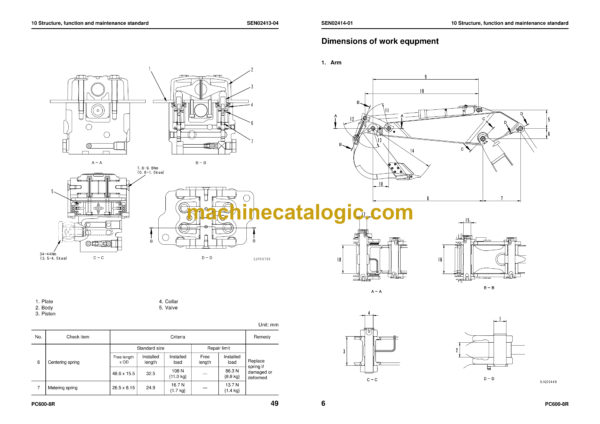 Komatsu PC600-8R PC600LC-8R Hydraulic Excavator Shop Manual (SEN02402-15)