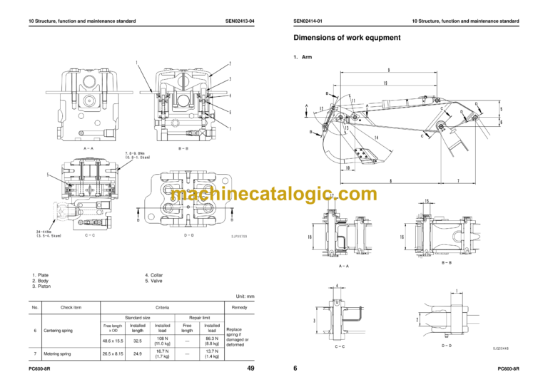 Komatsu PC600-8R PC600LC-8R Hydraulic Excavator Shop Manual (SEN02402-15)