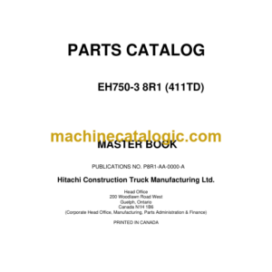 Hitachi EH750-3 411TD Parts Catalog