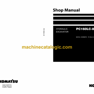 Komatsu PC160LC-8 Hydraulic Excavator Shop Manual (SEN04566-00TH)