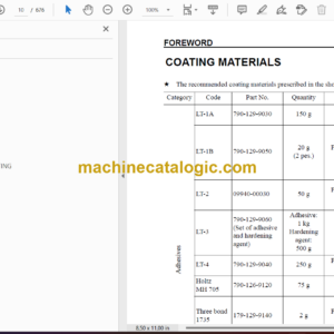 Komatsu PC300LL-7L Galeo Hydraulic Excavator Shop Manual (CEBM012100)