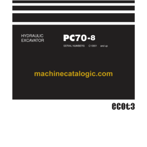 Komatsu PC70-8 Hydraulic Excavator Shop Manual (SEN06204-C1)