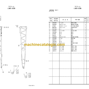 Hitachi CX040-0217- Dragline Parts Catalog