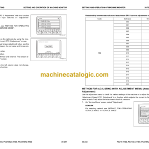 Komatsu PC210-11E0 PC210LC-11E0 PC210NLC-11E0 PC230NHD-11E0 Hydraulic Excavator Shop Manual (UENBM0063)