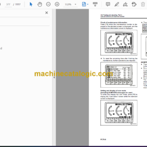 Komatsu PC70-8 Hydraulic Excavator Shop Manual (SEN06204-C1)