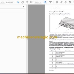 Komatsu PC170LC-11 Hydraulic Excavator Shop Manual (SEN06735-08)