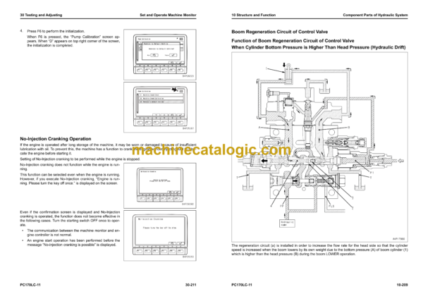 Komatsu PC170LC-11 Hydraulic Excavator Shop Manual (SEN06735-08)