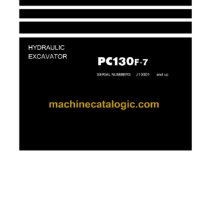 Komatsu PC130F-7 Hydraulic Excavator Shop Manual (LEBMP13700)