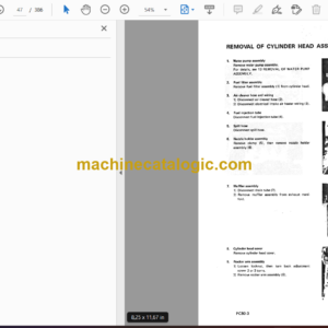 Komatsu PC80-3 PC80LC-3 Hydraulic Excavator Shop Manual (SEBM020X0302)