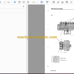 Komatsu PC300 PC300LC-6 Excel Hydraulic Excavator Shop Manual (SEBM014406)