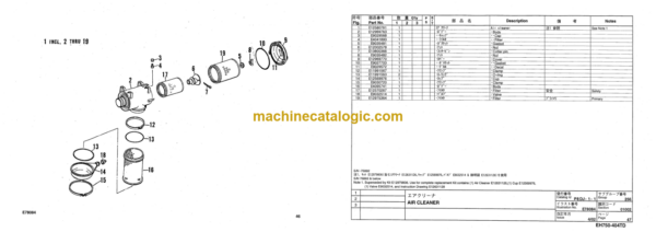 Hitachi EH750 Parts Catalog