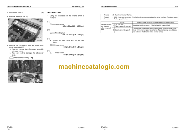 Komatsu PC130F-7 Hydraulic Excavator Shop Manual (LEBMP13700)