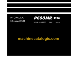 Komatsu PC88MR-11E0 Hydraulic Excavator Shop Manual (SEN06853-07)