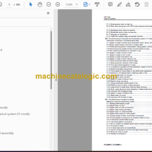 Komatsu PC45MR-3, PC55MR-3 Hydraulic Excavator Shop Manual (SEN04597-C9)