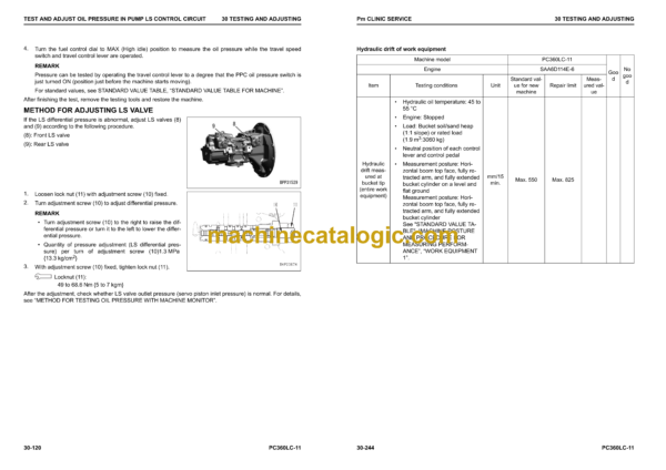 Komatsu PC360LC-11 Hydraulic Excavator Shop Manual (SEN06699-00)