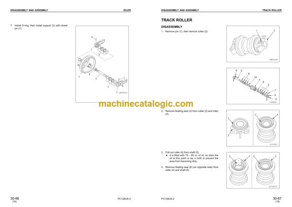 Komatsu PC128US-2 PC138US-2 PC138USLC-2 Hydraulic Excavator Shop Manual (SEBM018419)