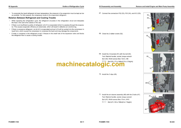 Komatsu PC88MR-11E0 Hydraulic Excavator Shop Manual (SEN06853-07)