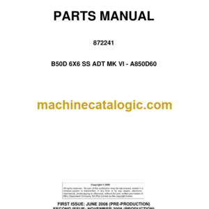 BELL B50D 6X6 SS ADT Mk VI Parts Manual