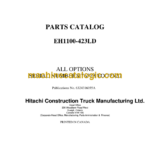 Hitachi EH1100 423LD Parts Catalog