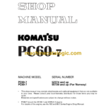 Komatsu PC60-7 Hydraulic Excavator Shop Manual (SEBM010911)