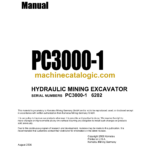 Komatsu PC3000-1 Hydraulic Excavator Shop Manual (SMPC30006202)