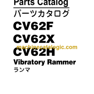 Hitachi CV62F, CV62X, CV62H Vibratory Rammer Parts Catalog